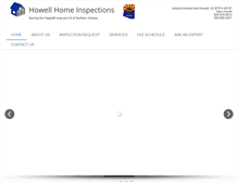 Tablet Screenshot of howellhomeinspections.com